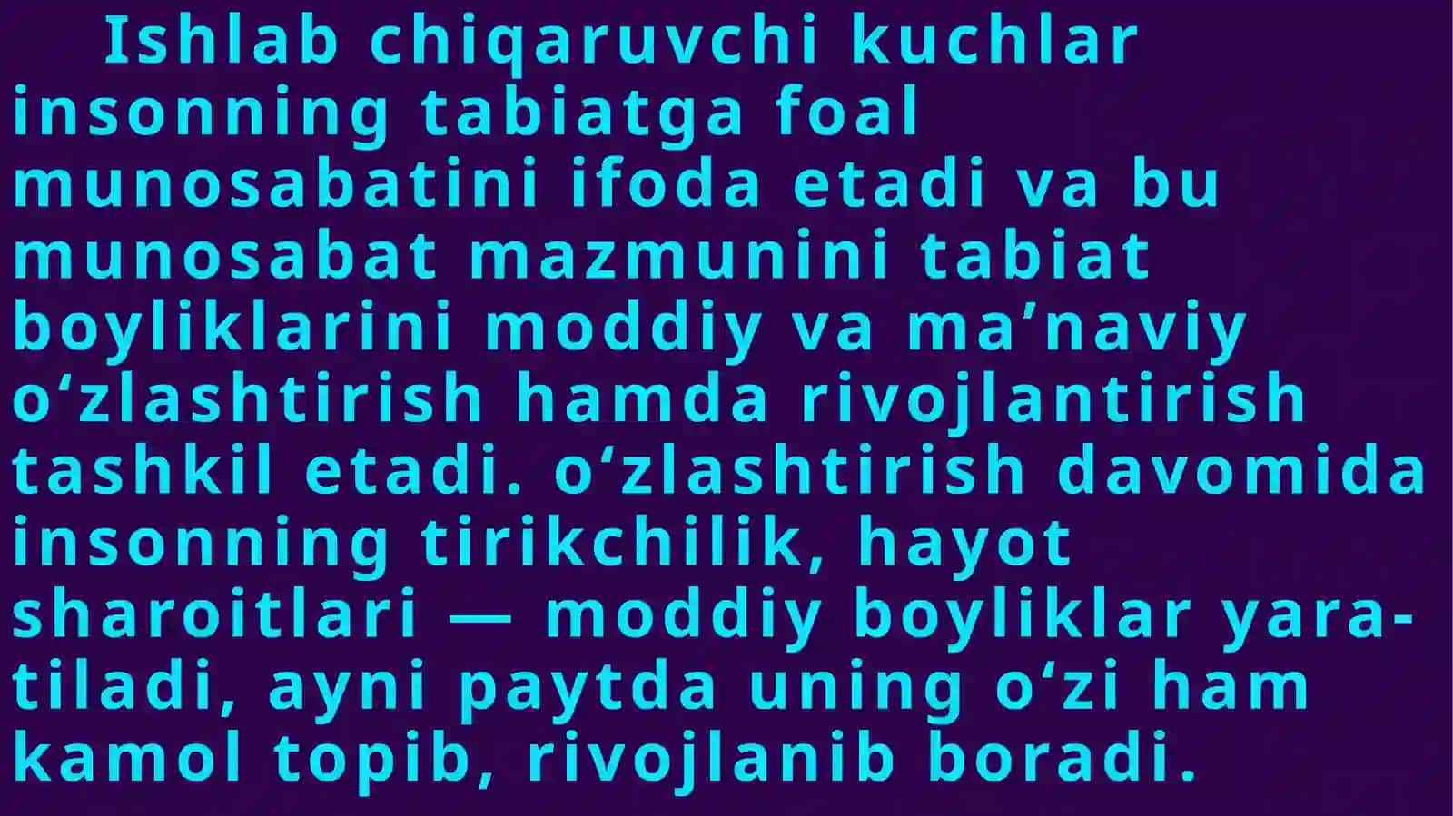 Mintaqada ishlab chiqaruvchi kuchlar 3