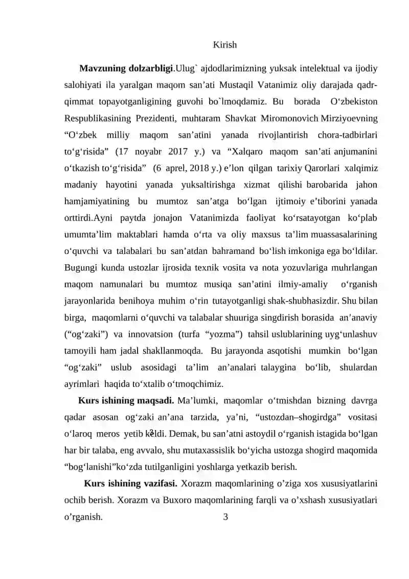 "Xorazm maqomlari" 3