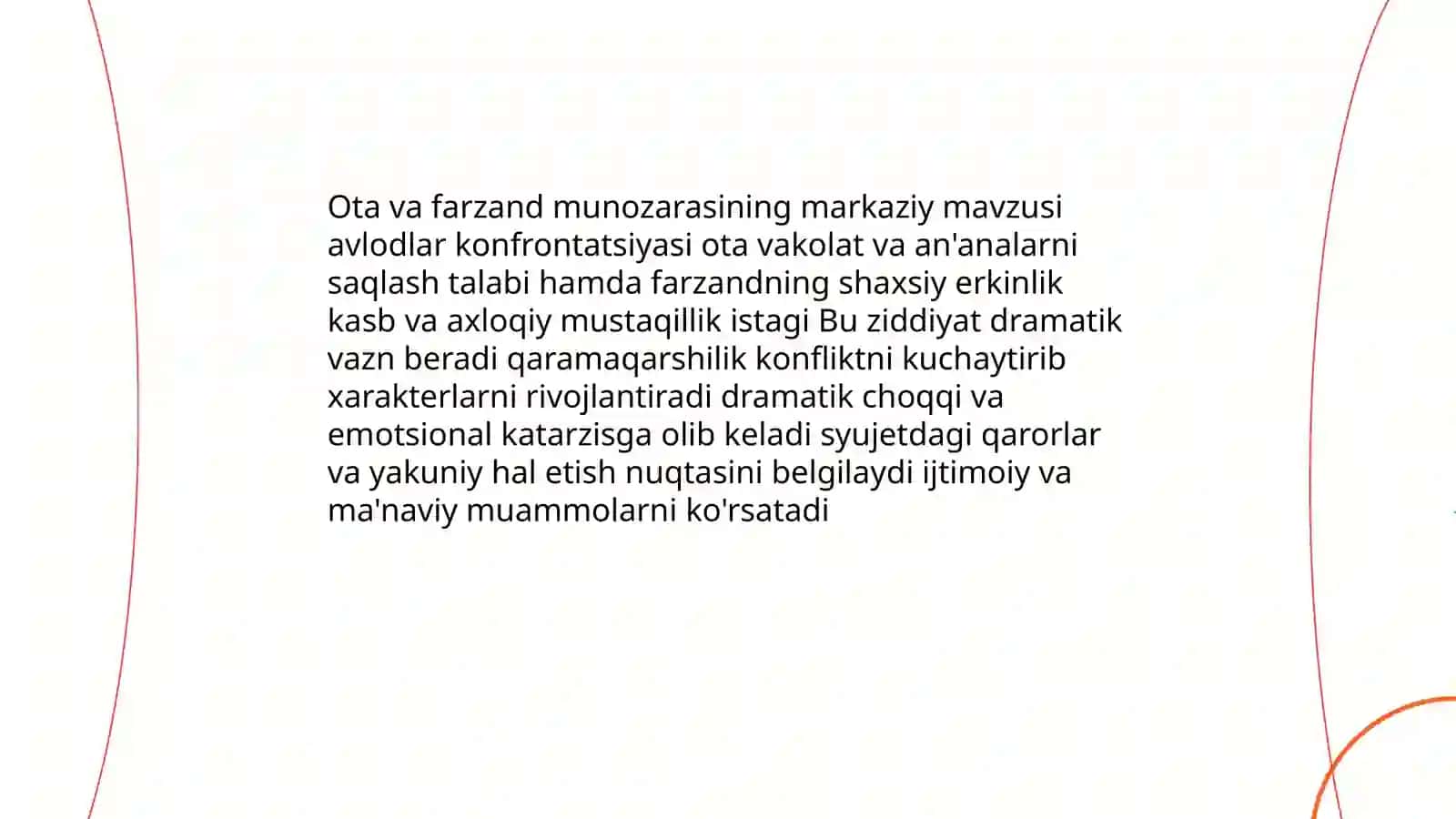 Usmon Azimning "Bir qadam yo'l"drammasida ota va farzand munozarasi 3