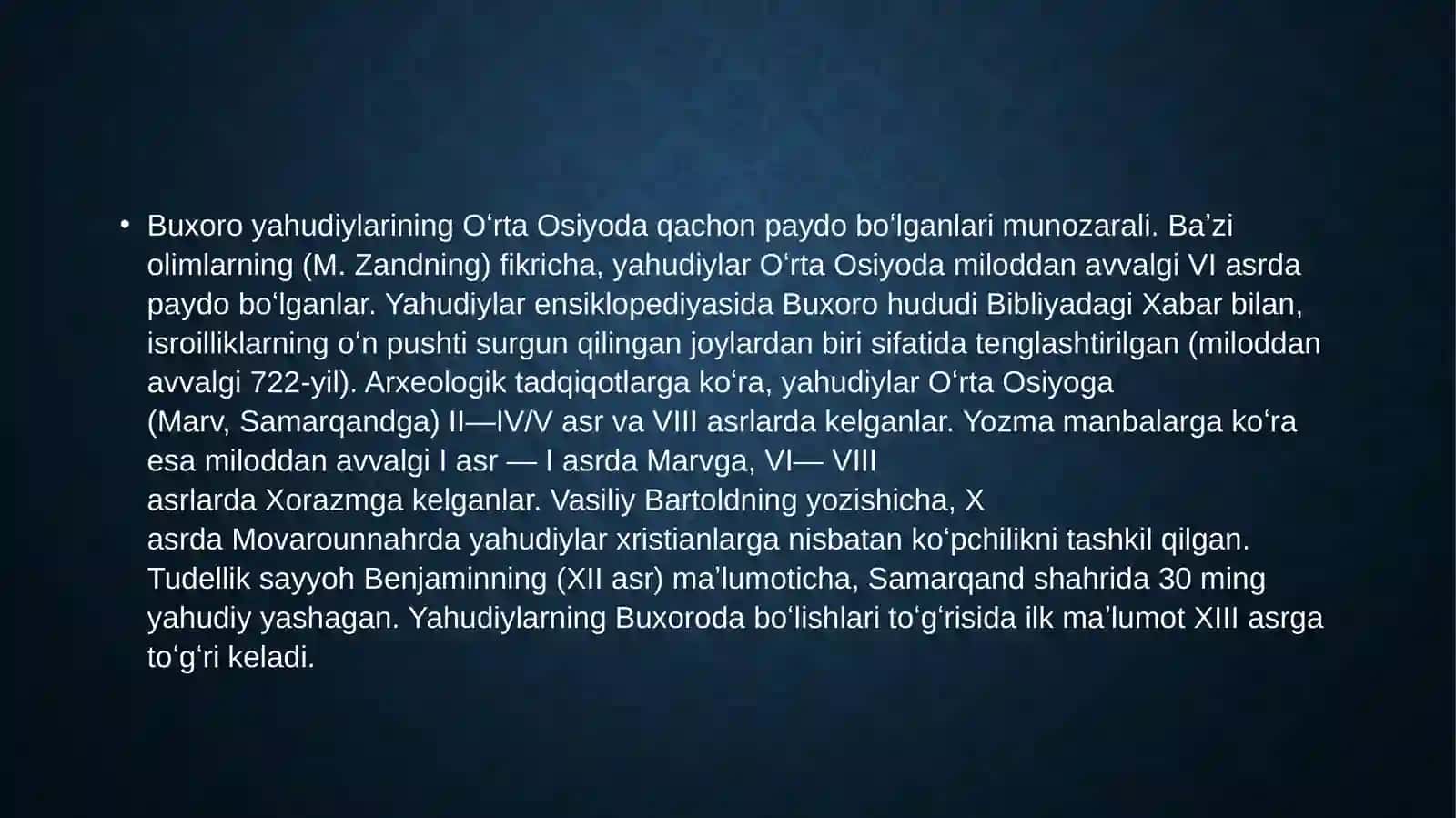 Buxoro yahudiylarining diniy marosimlari va bayramlari 3