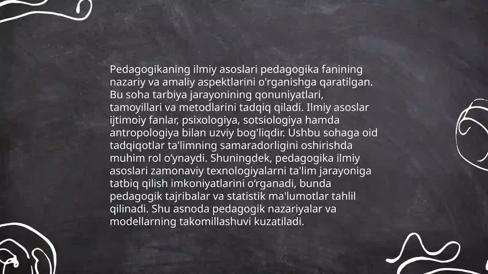 Pedagogikaning ilmiy asoslari 3