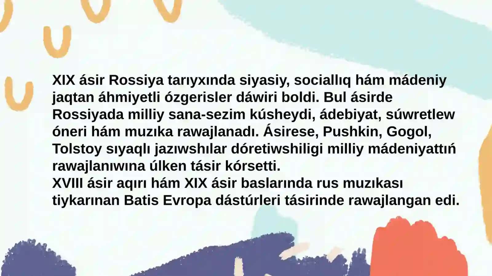 Muzıka tálim baǵdarı 3