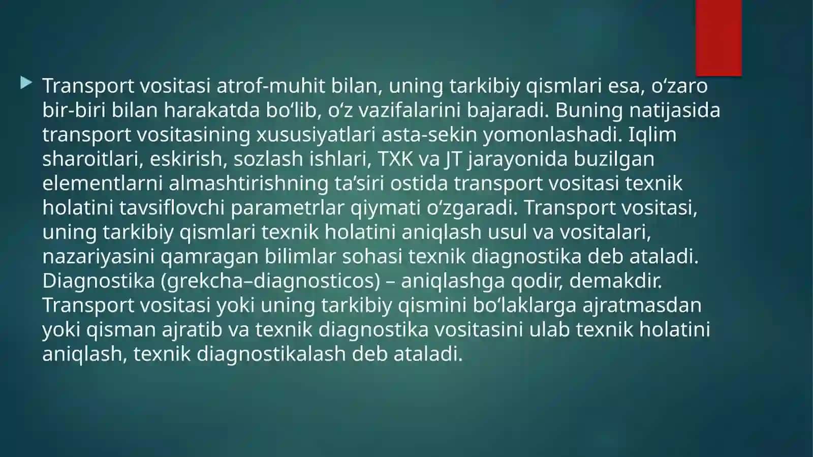 TEXNIK DIAGNOSTIKA 3