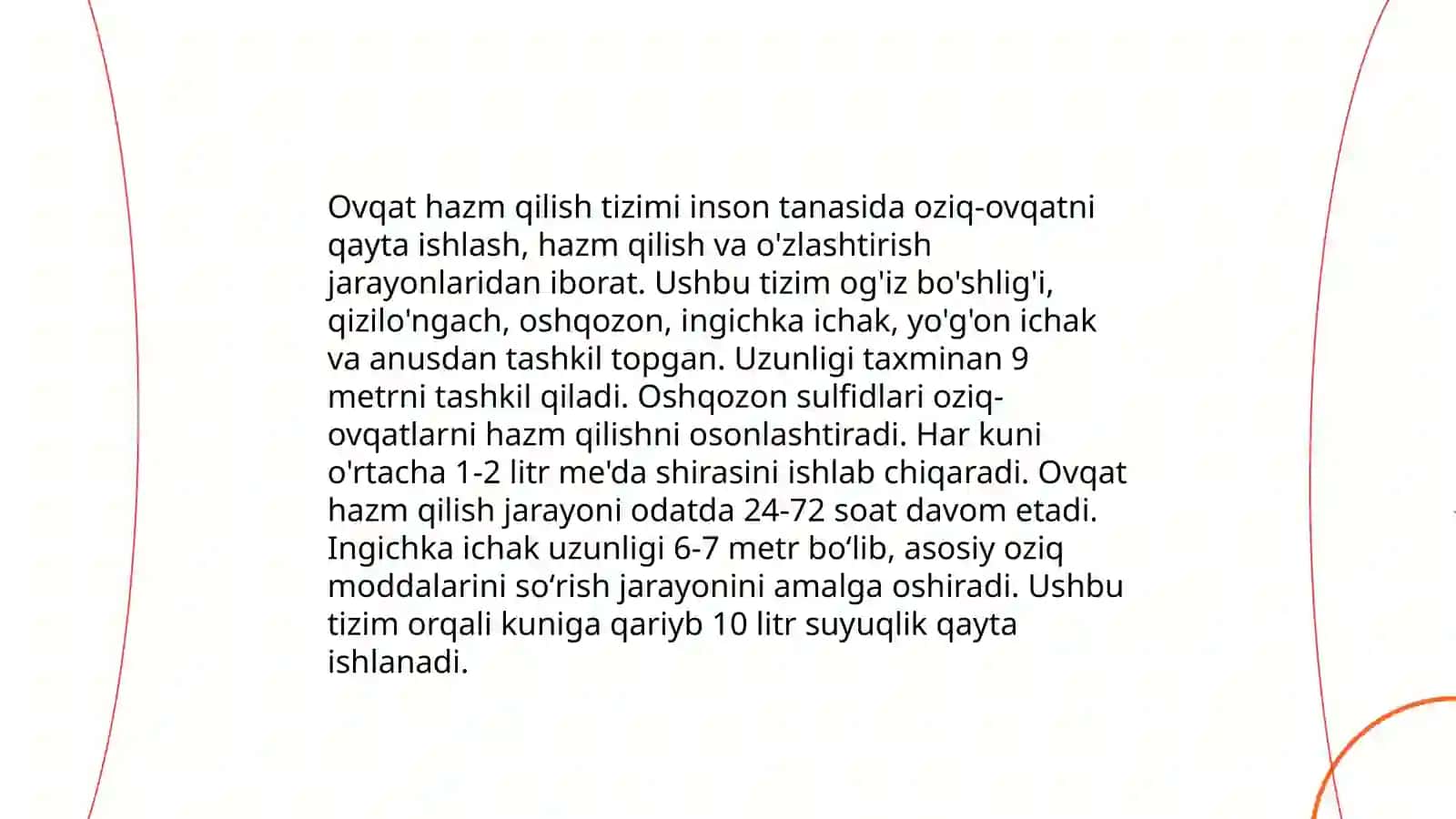 Me'dadagi hazm jarayoni 3