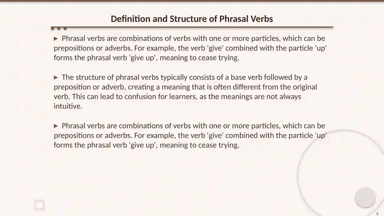 Phrasal Verbs in English 3