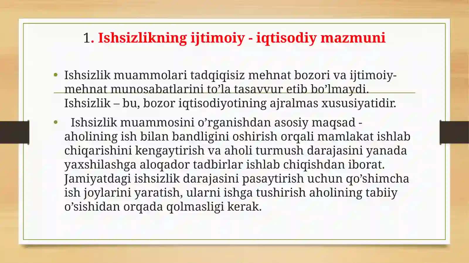 TABIY ISHSIZLIK NAZARYASI 3