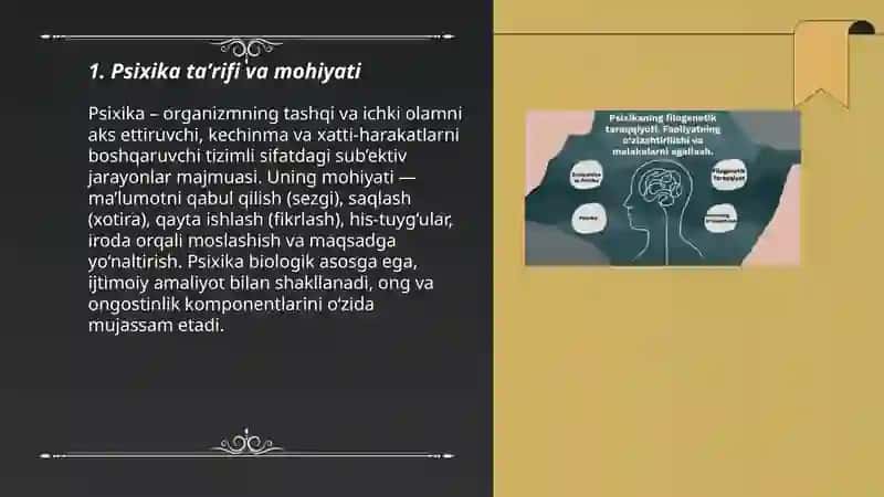 Psixika xaqida umumiy tushuncha 3