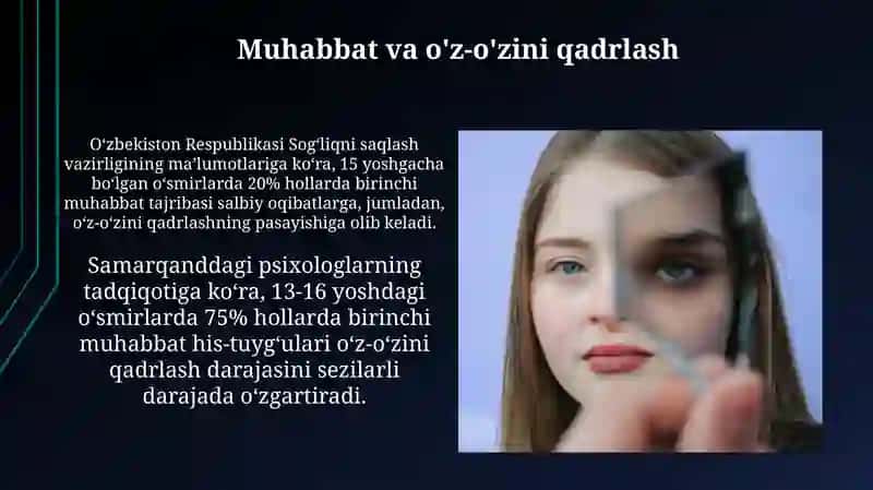 Muhabbat va o'z-o'zini qadrlash 3