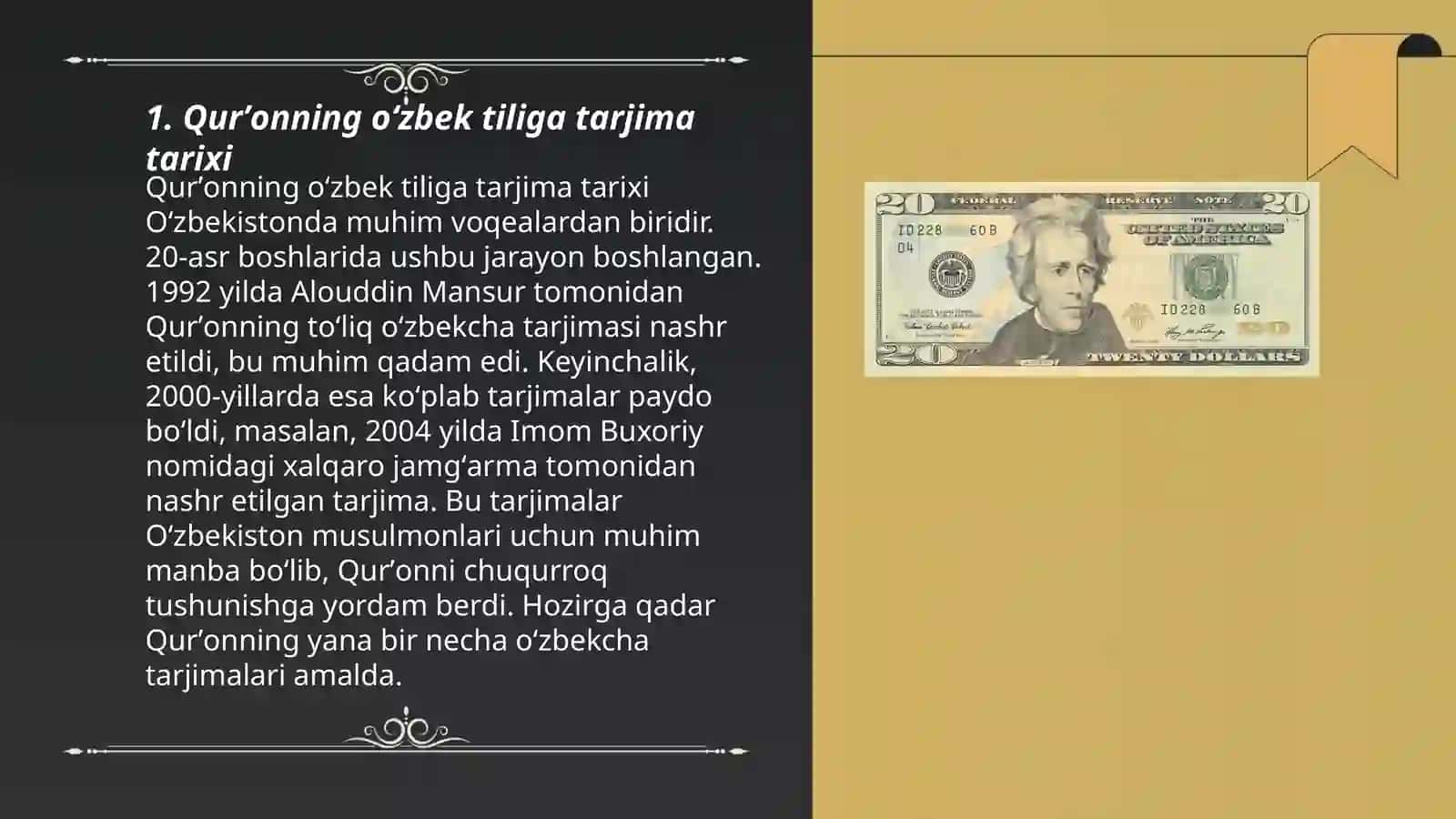 Qurʼonning oʻzbek tiliga tarjima tarixi 3