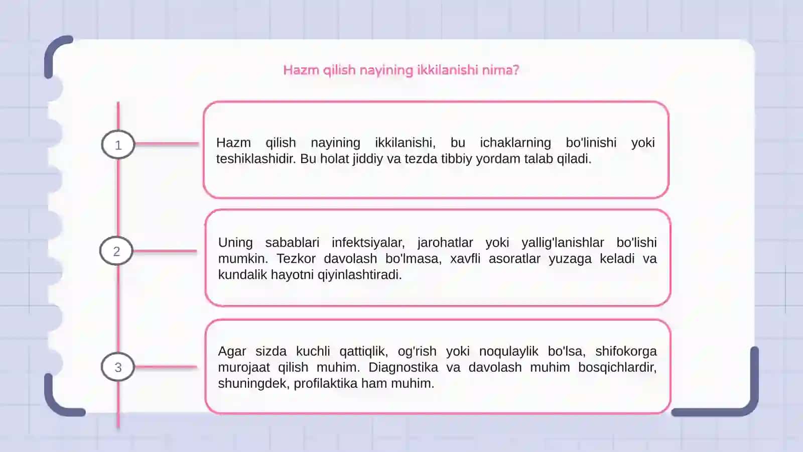 Hazm qilish nayining ikkilanishi 3