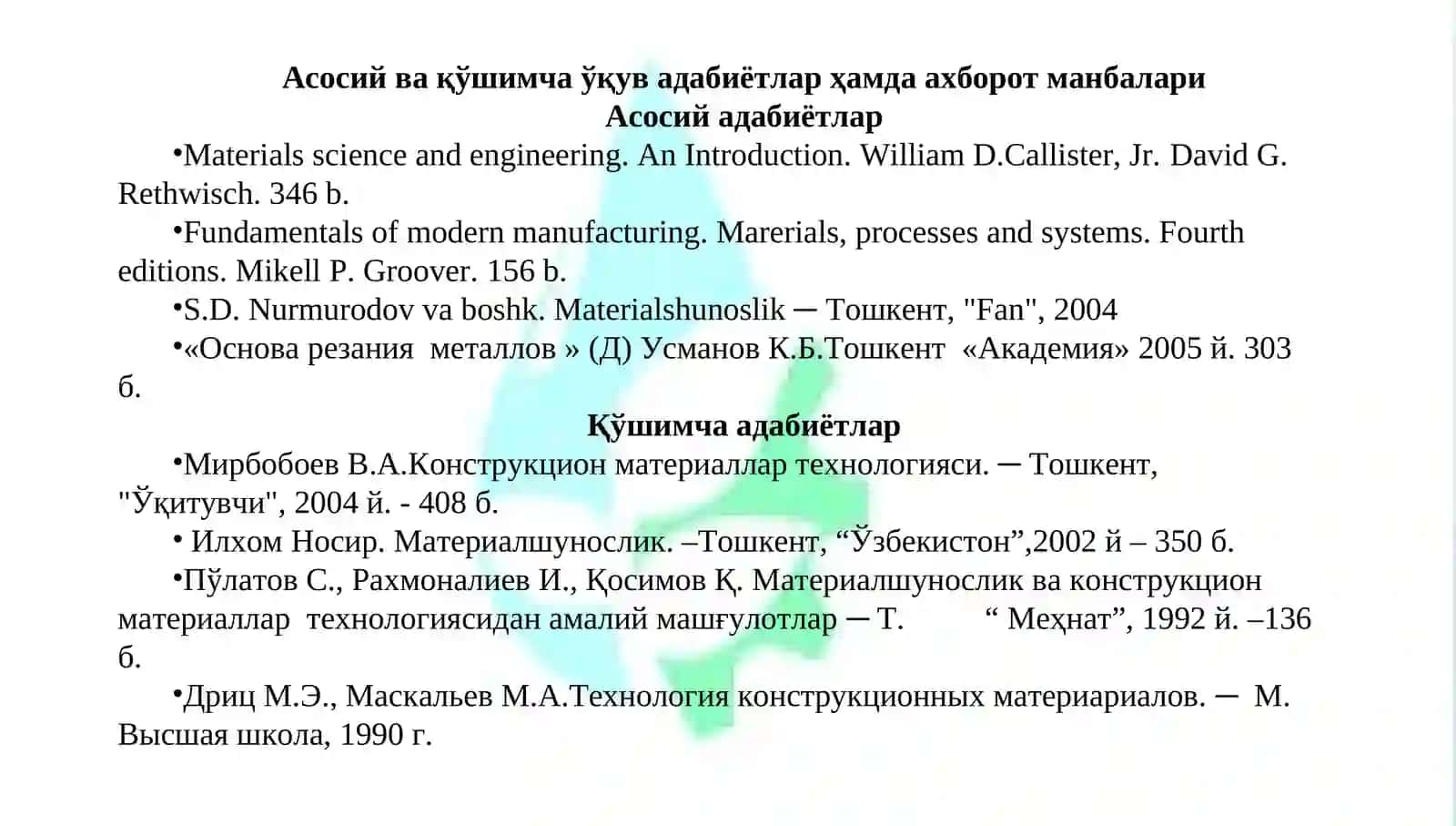 Metallar va ularning xossalari haqida tushuncha 3
