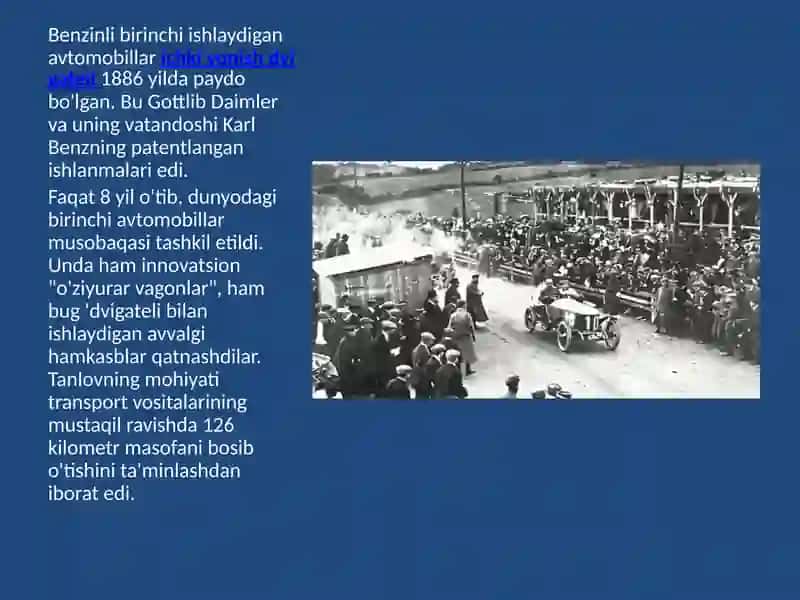 Avtomobilsozlik tarixi fanidan mashg'ulot 3