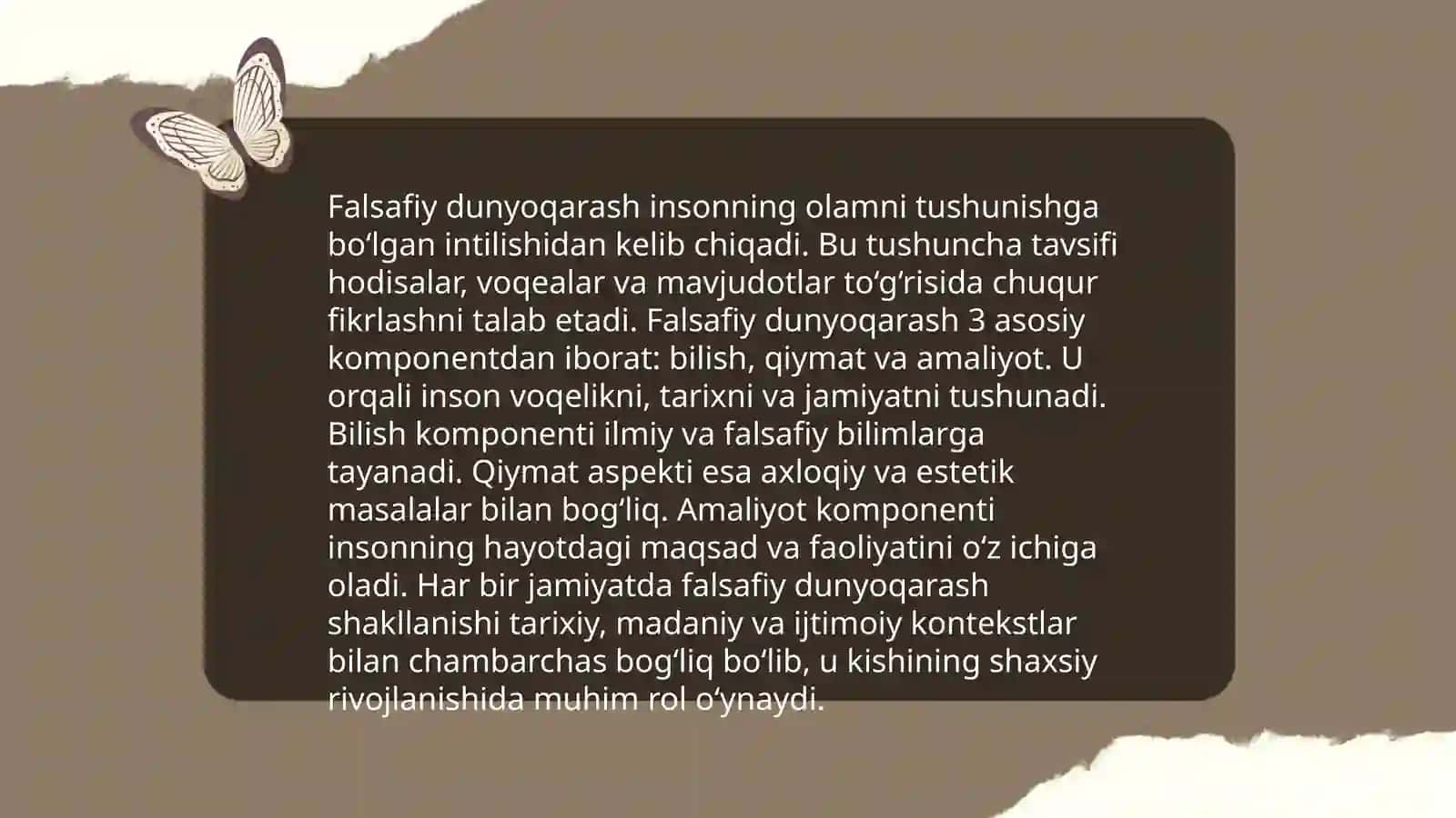 Falsafiy dunyoqarash va uning xususiyatlari 3