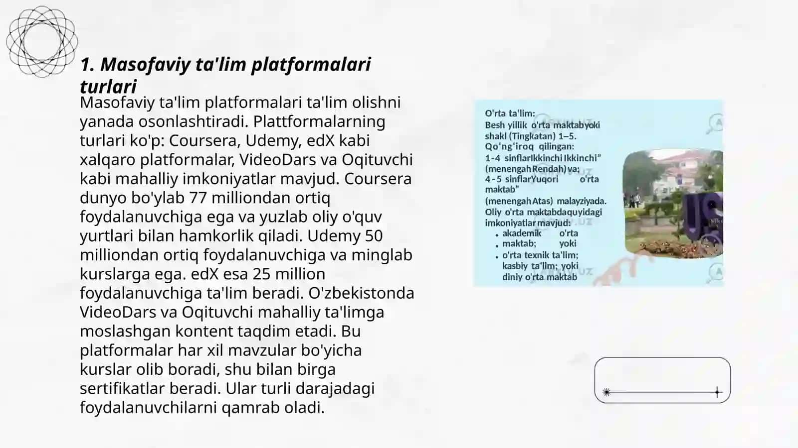 Masofaviy ta'lim platformalari turlari 3
