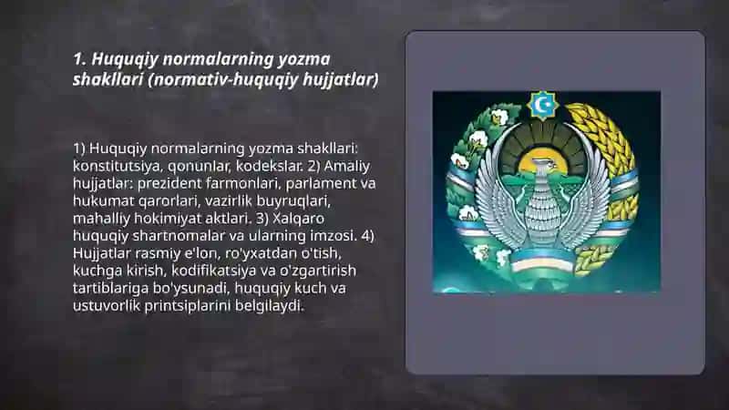 Huquq shakllari 3
