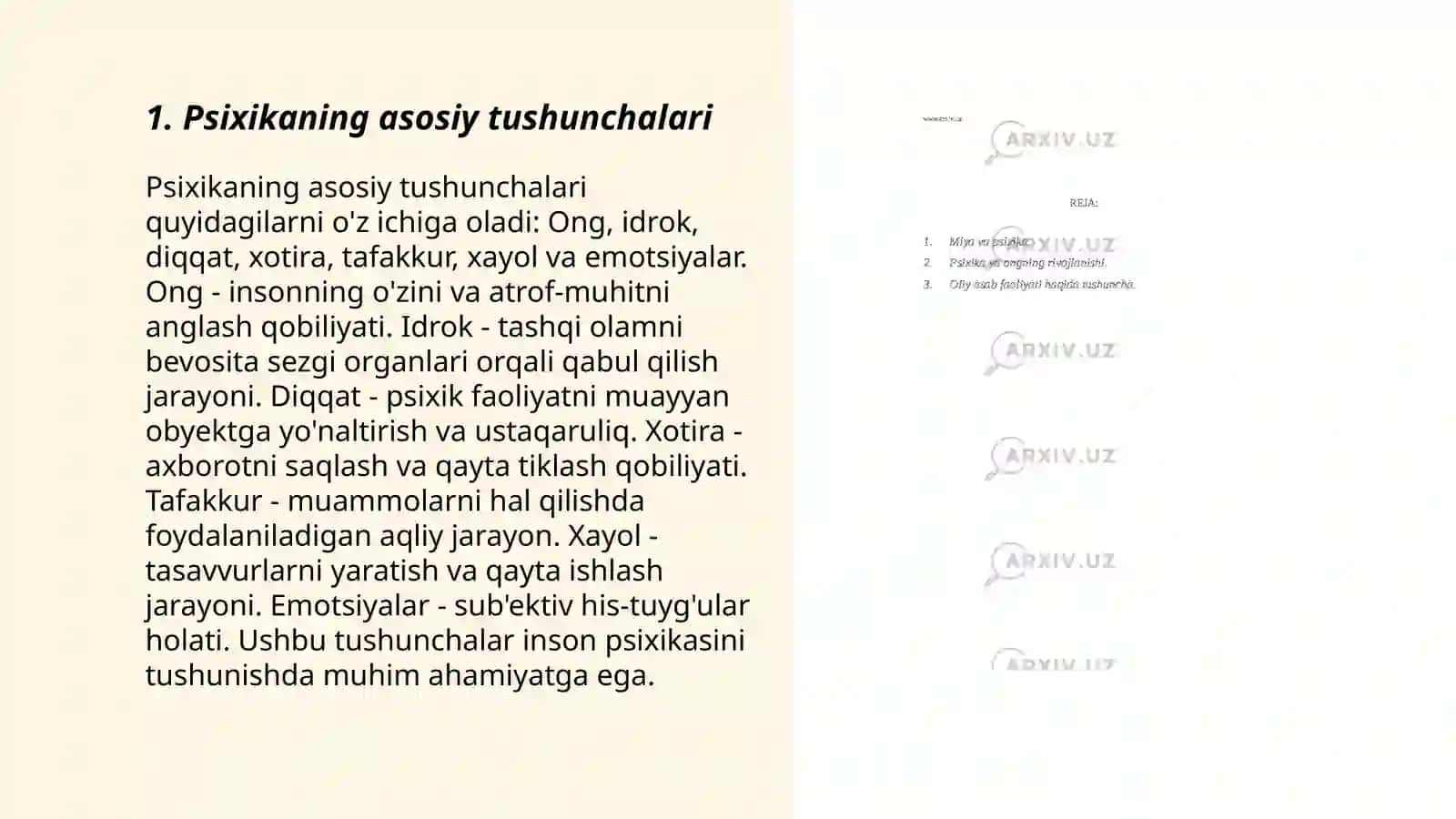 Psixika haqida tushuncha 3