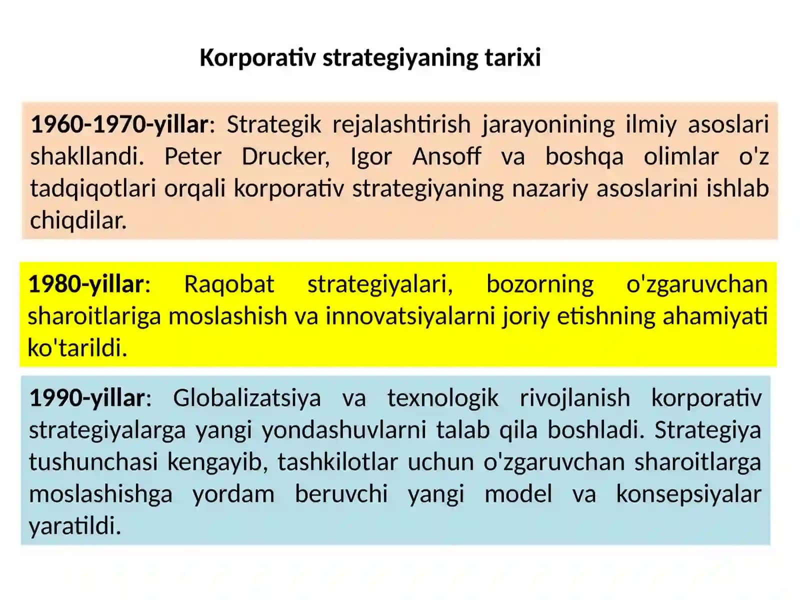 Korporativ strategiyalar 3