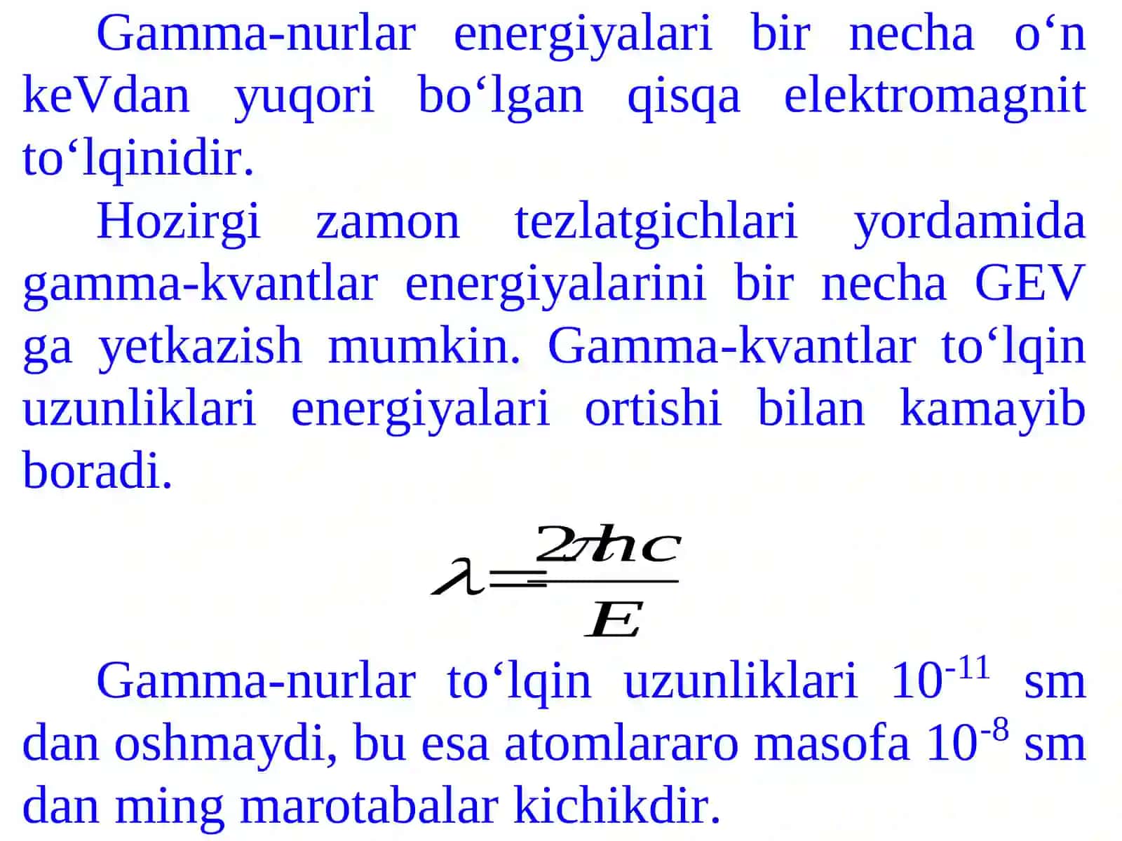 Gamma-nurlanishlarning modda bilan o‘zaro ta’siri 3