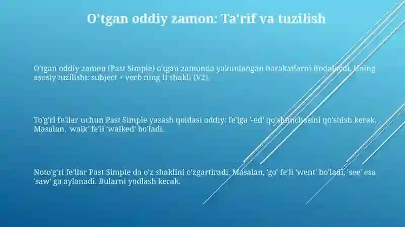 Past simple 3