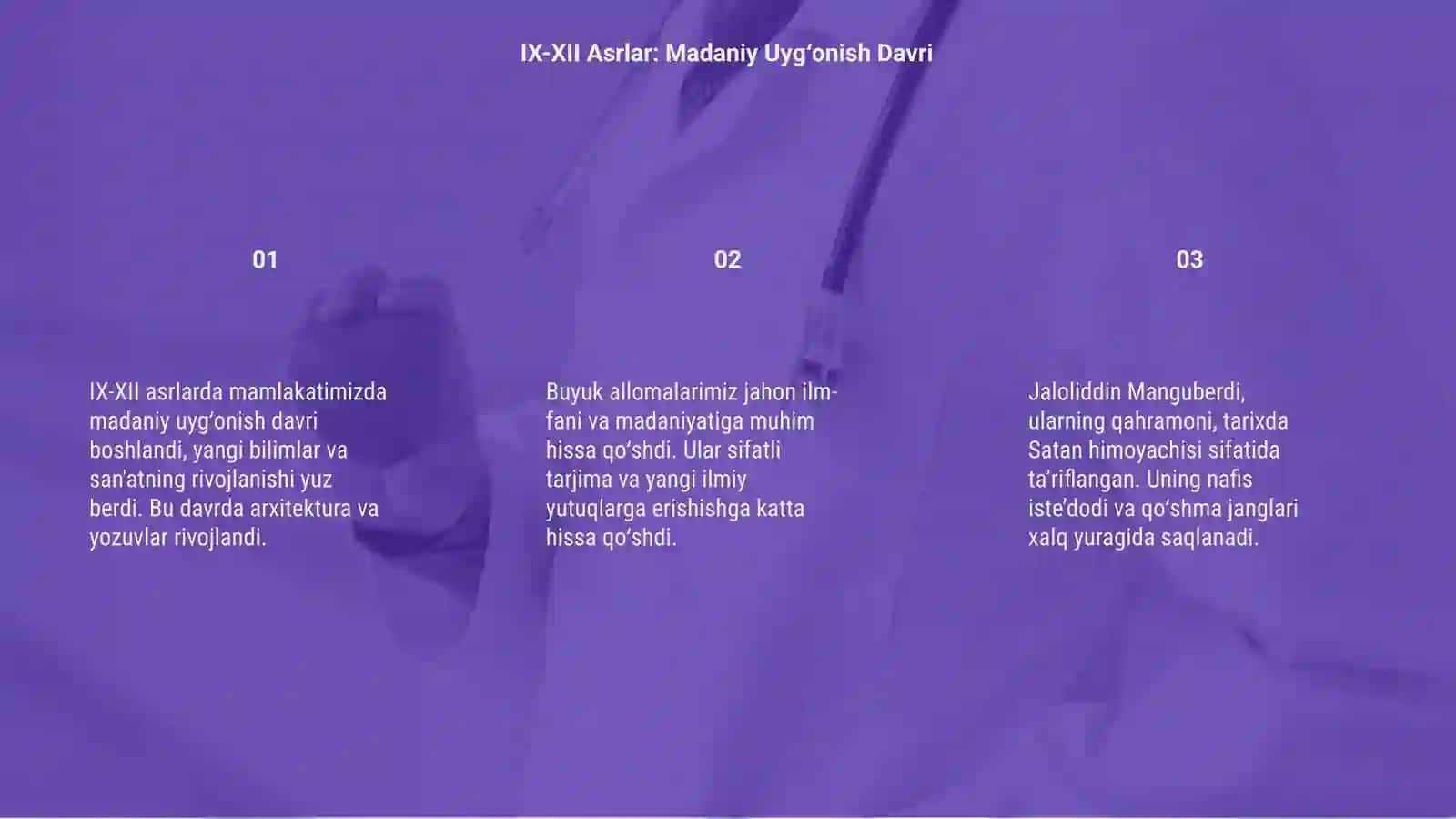 IX-XII Asrlar: Madaniy Uygʻonish Davri 3