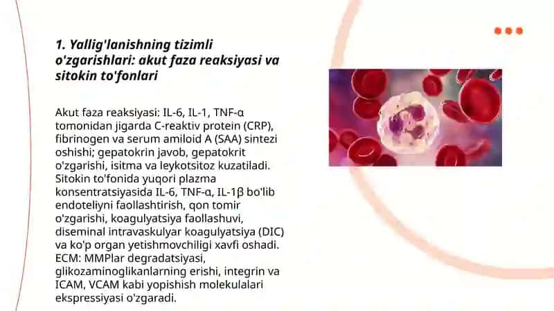 Yallig'lanishni tizimli tasirlari 3
