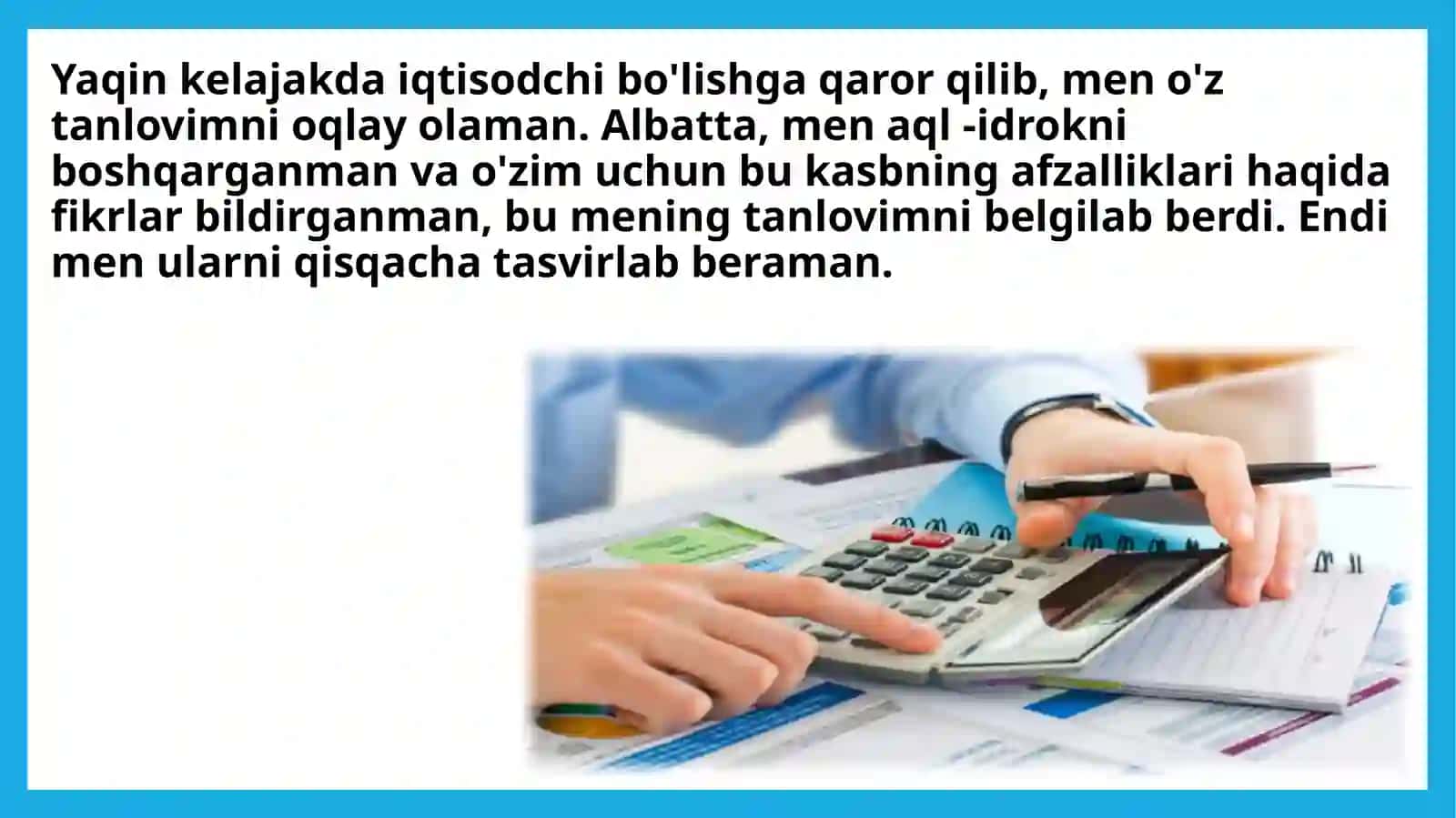 Nega men bu kasbni tanladim? 3