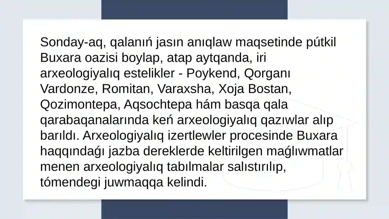 Buxaranin' IX-XII asirler materialliq ma'deniyati 3