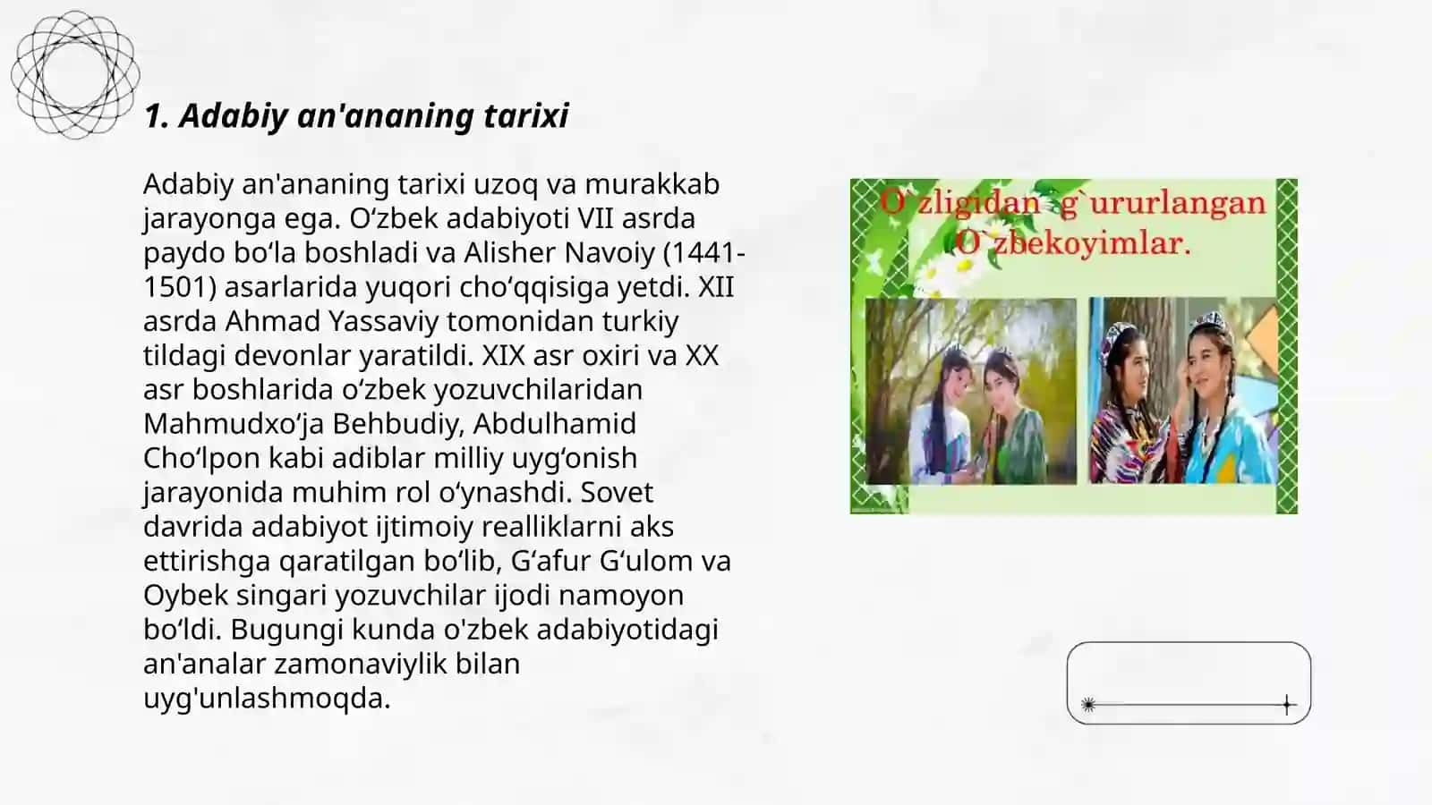 Adabiy an'ana va novatorlik tushunchasi 3