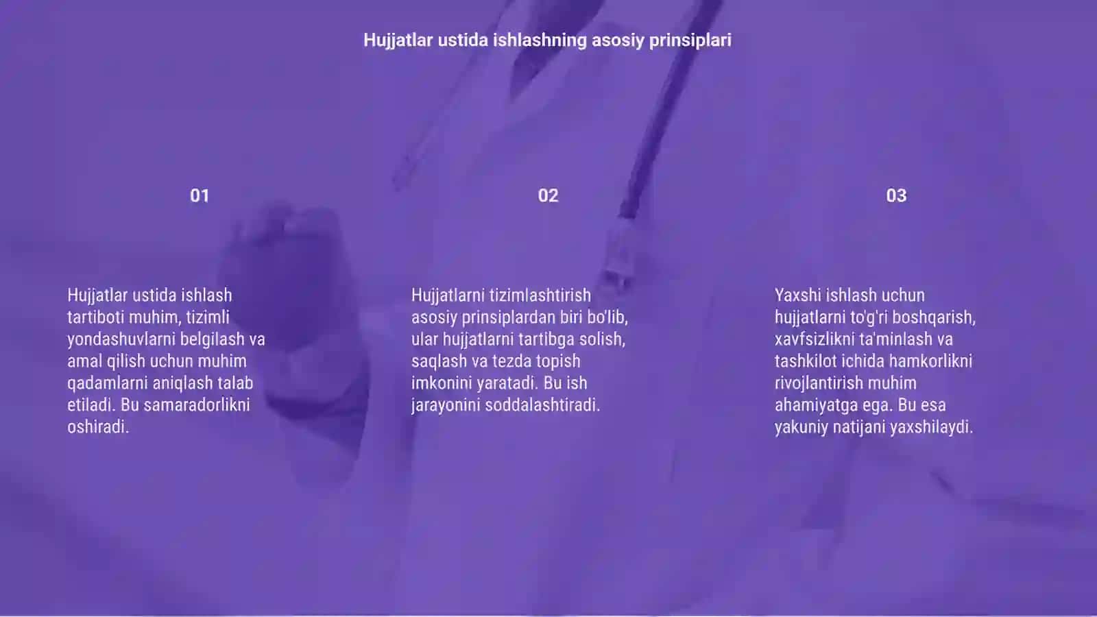 Hujjatlar ustida ishlash tartiboti 3