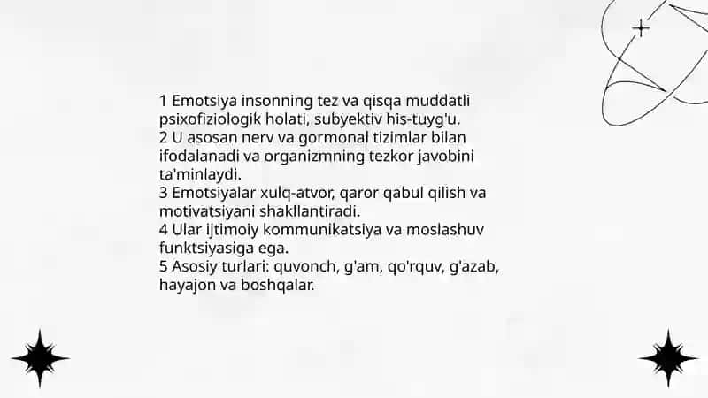 Emotsional holatlar. Iroda haqida tushuncha 3