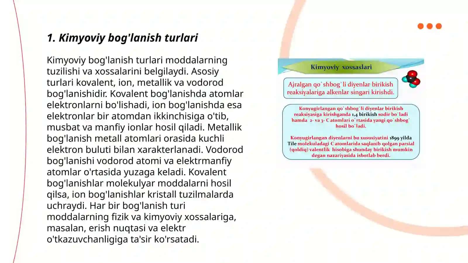 Yuklarning kimyoviy xususiyatlari 3