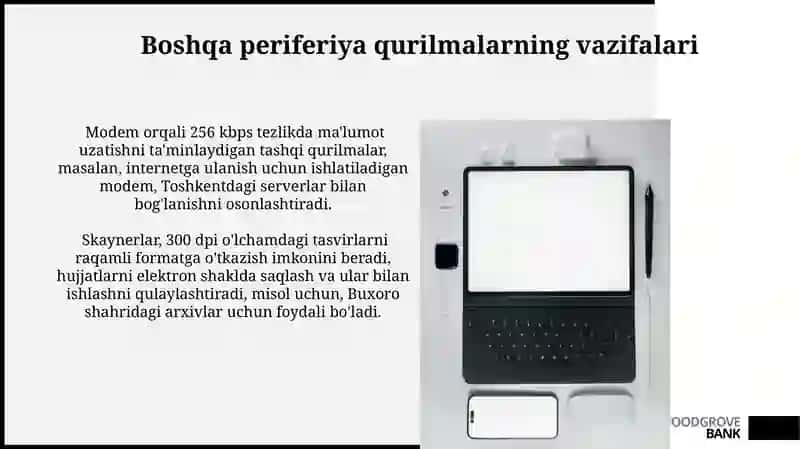 Yordamchi Qurilmalar, Kompyuterning Asosiy Qurilmalari, Periferiya Qurilmalari 3