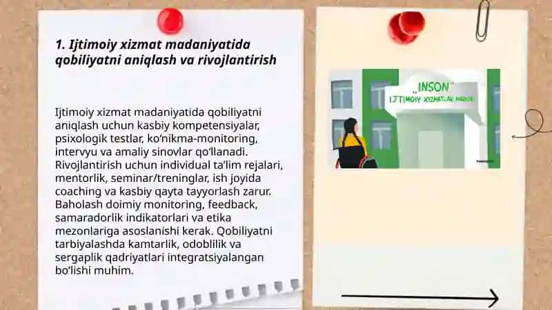 Ijtimoiy xizmat madaniyati:Qobilyat, kamtarlik, odoblilik va sergaplik 3