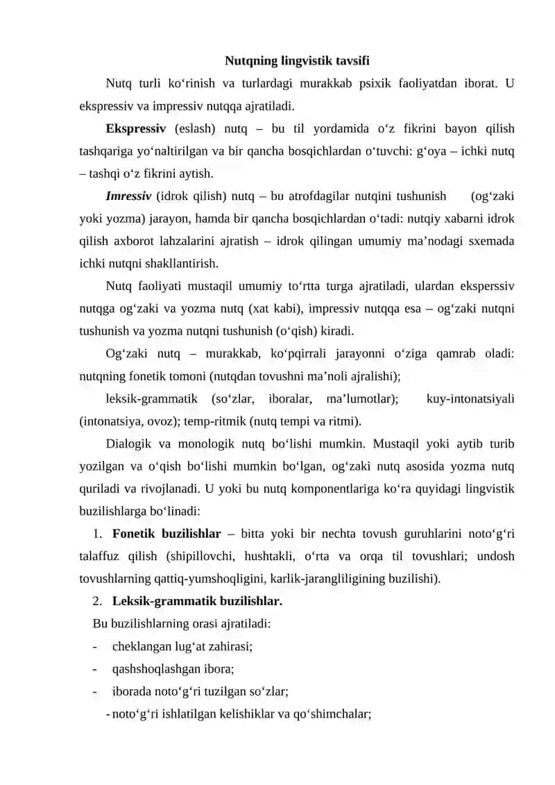 Nutqida kamchiligi bo‘lgan bolalarning tavsifnomasi 3