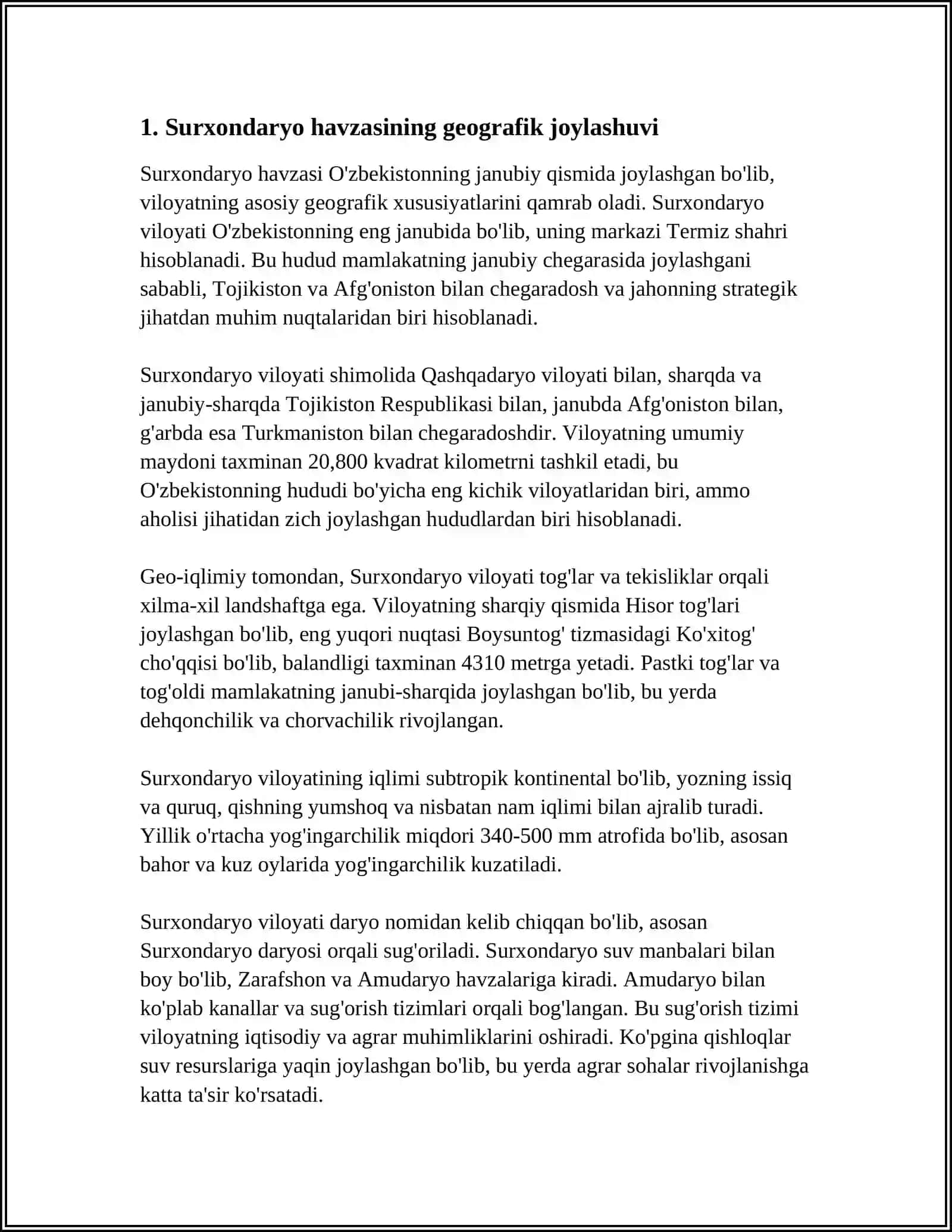 SURXONDARYO HAVZASI GIDROGRAFIYASI 3