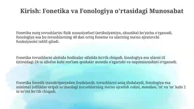 Tilning fonetik fonologik sathi fonetik ozgarishlar 3