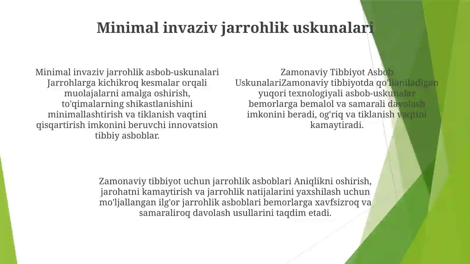 Zamonaviy Tibbiyot Asbob Uskunalari 3