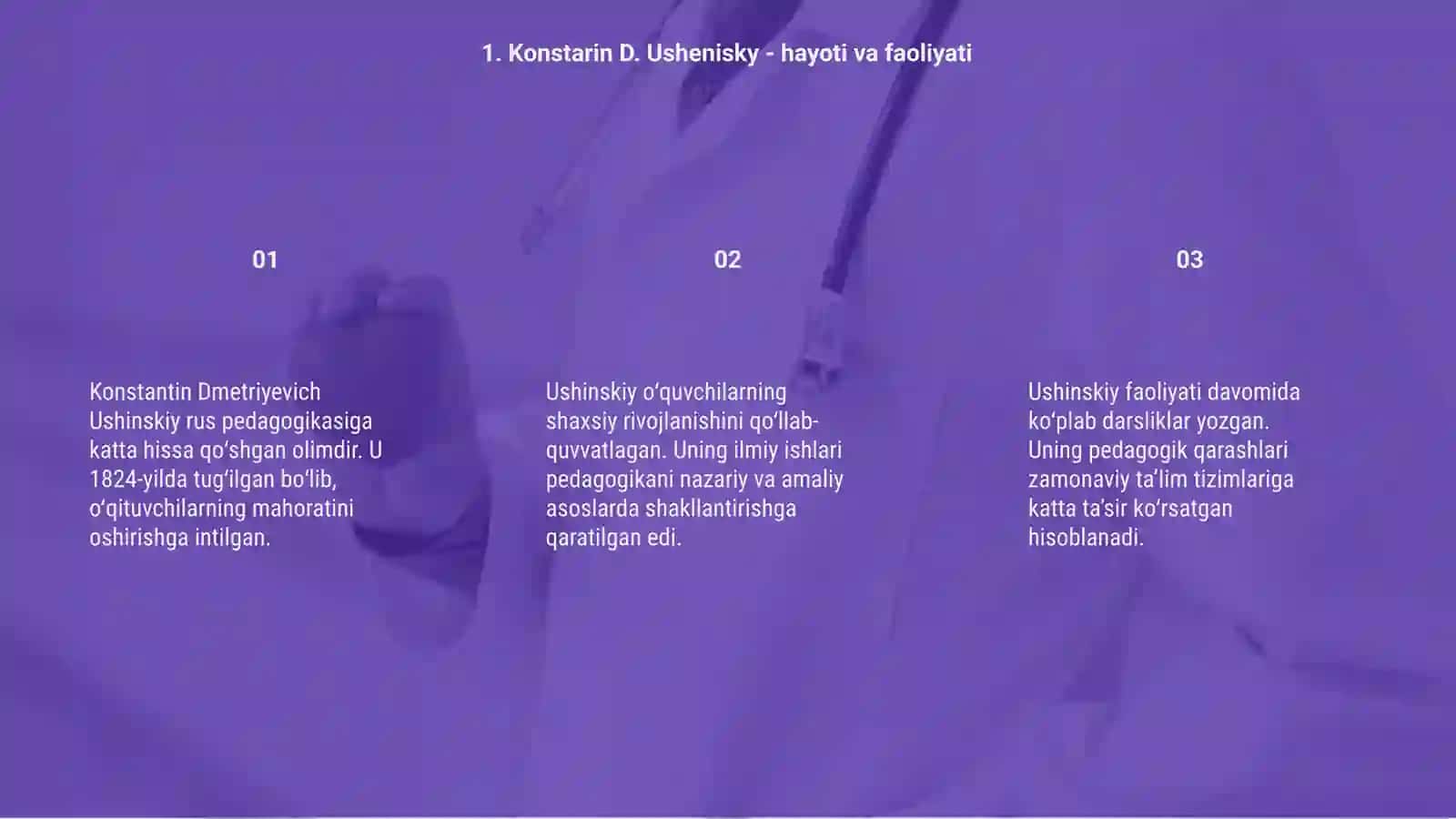 Konstarin Dmetriyevich Usheniskiyning pedagogik tizimi 3
