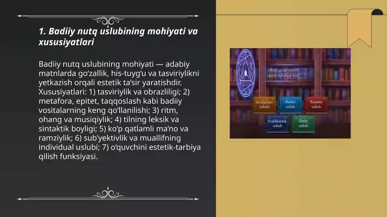 Badiiy nutq uslubi 3