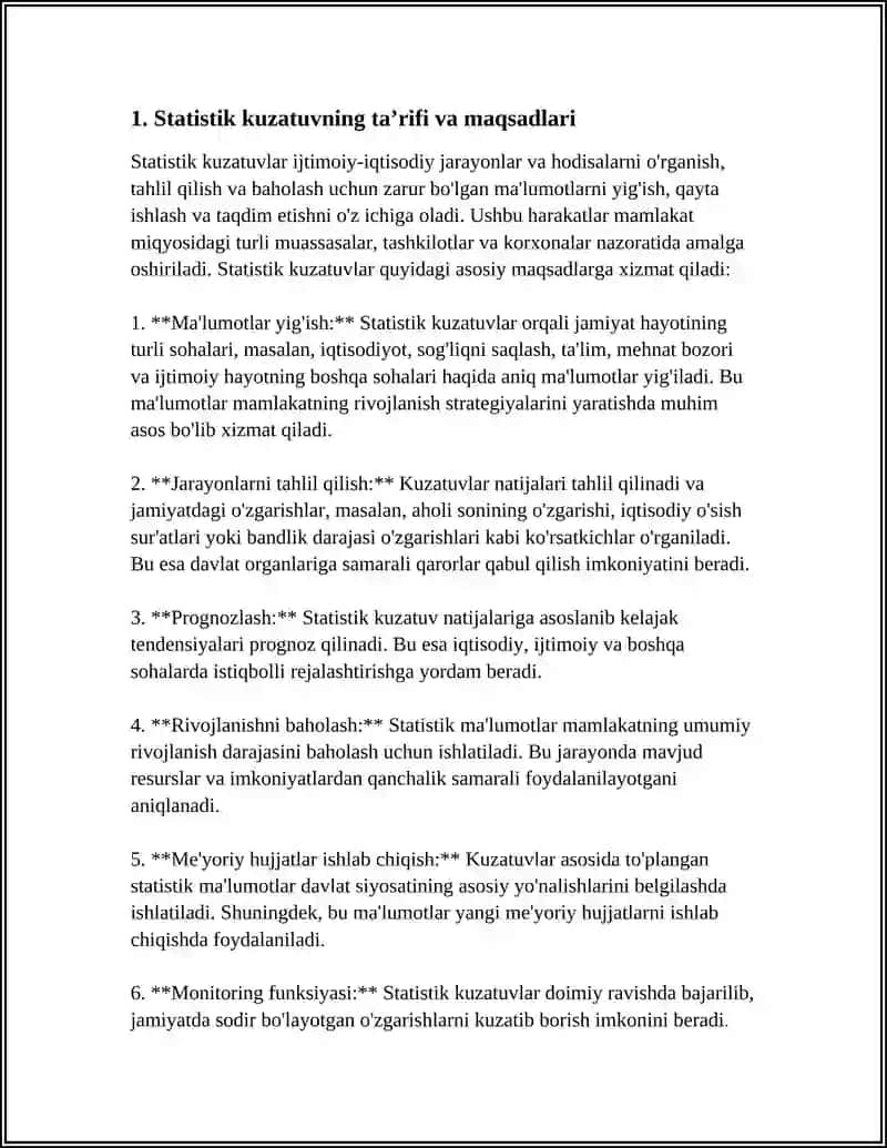 STATISTIK KUZATUV 3