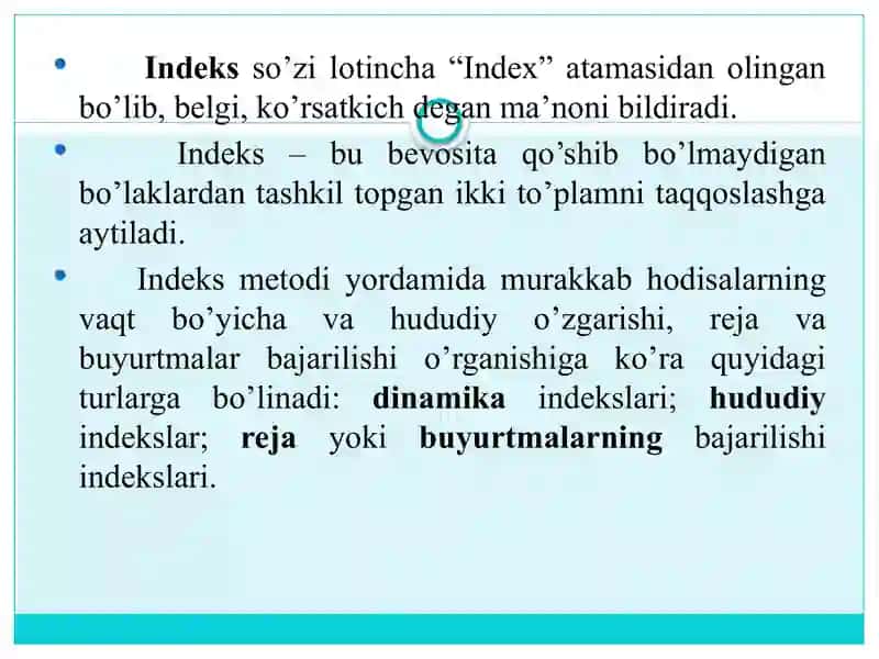 IQTISODIY INDEKSLAR 3