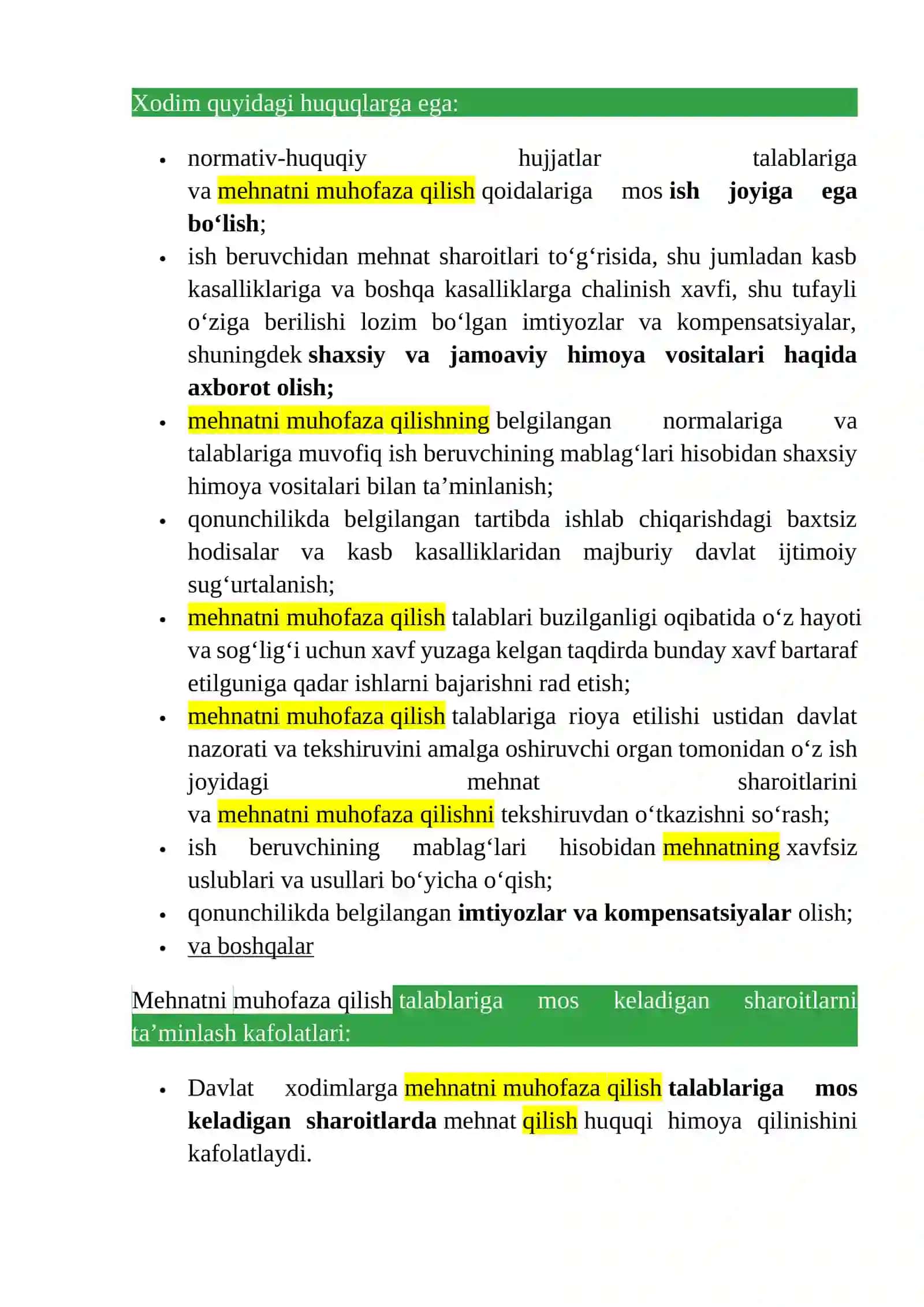 Mehnatni muhofaza qilish 3