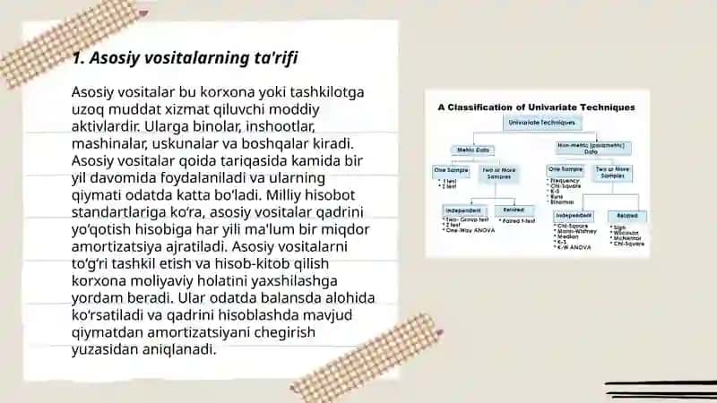 Asosiy vositalarning turkumlanishi 3