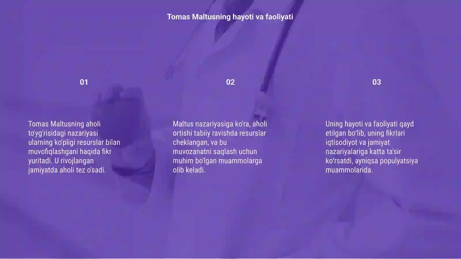 Tomas Maltusning aholi tog'risidagi nazariyasi 3