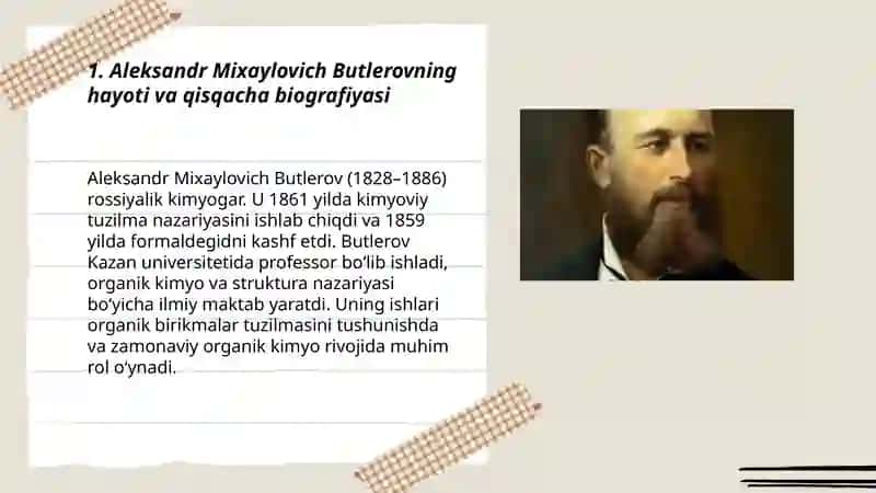 Aleksandr Mixaylovich Butlerov 3