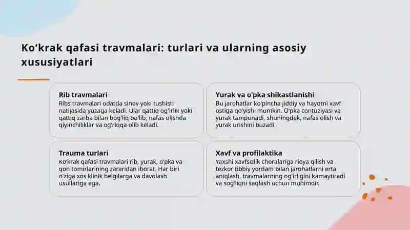 Ko'krak qafasi travmalari 3
