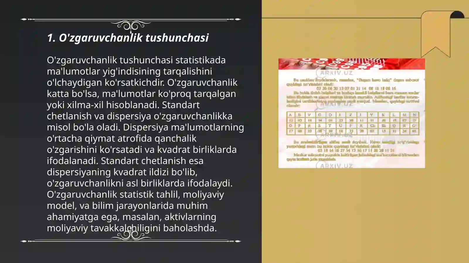 O'zgaruvchanlik va uning turlari 3