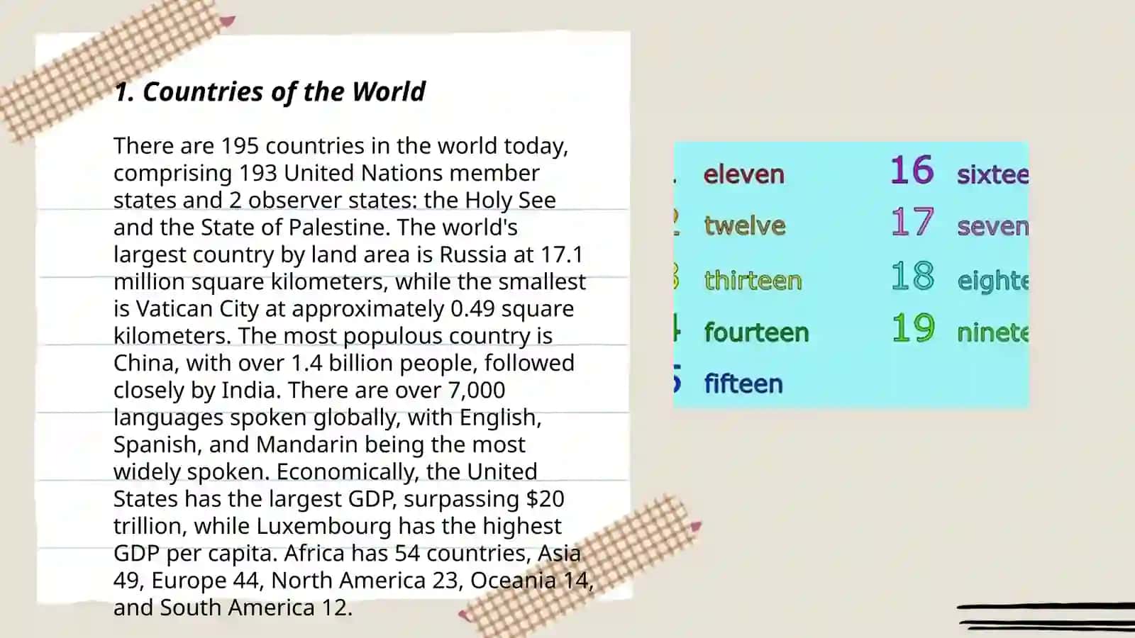 Countries of the World 3