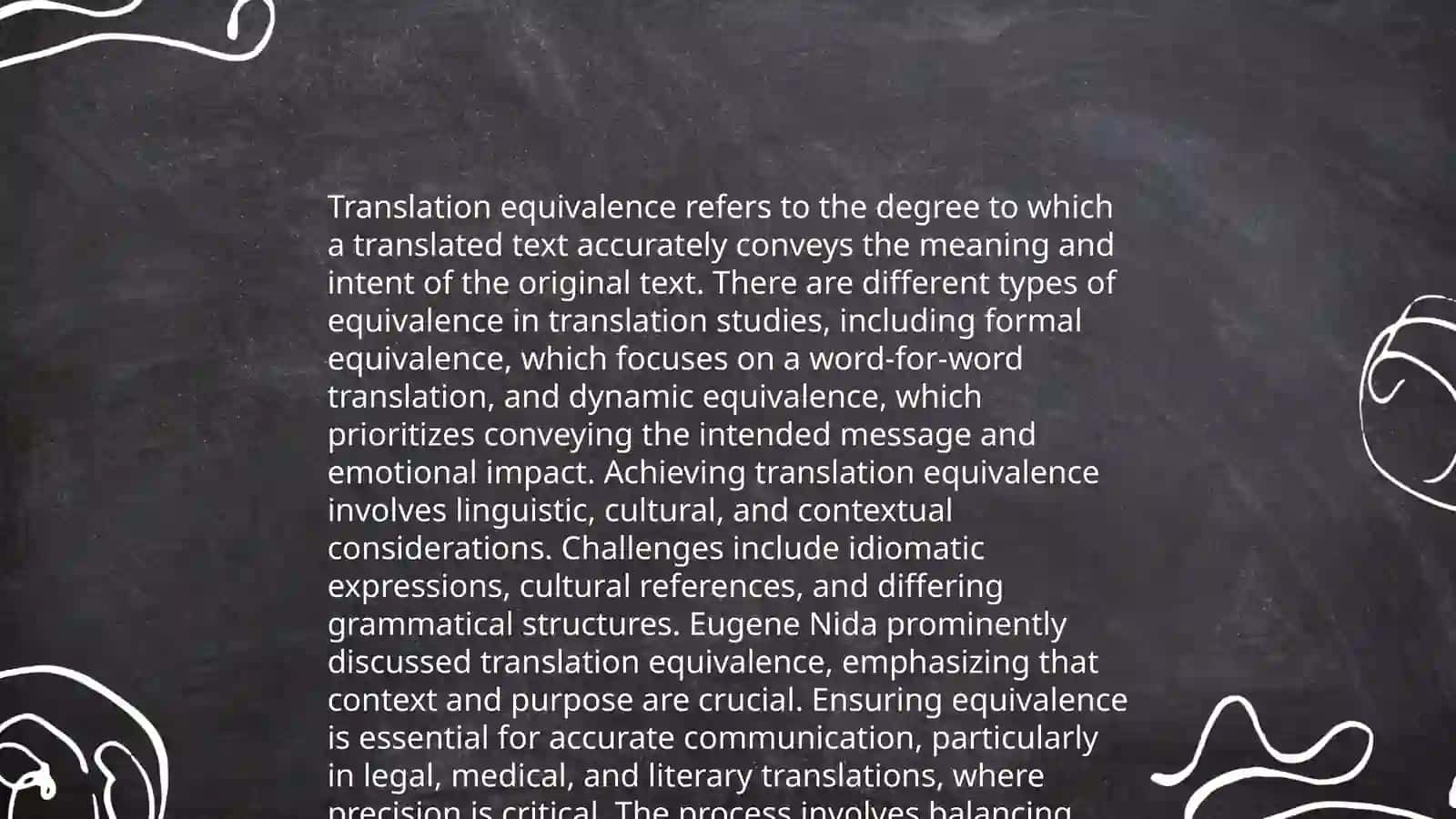 Translation of terminology 3