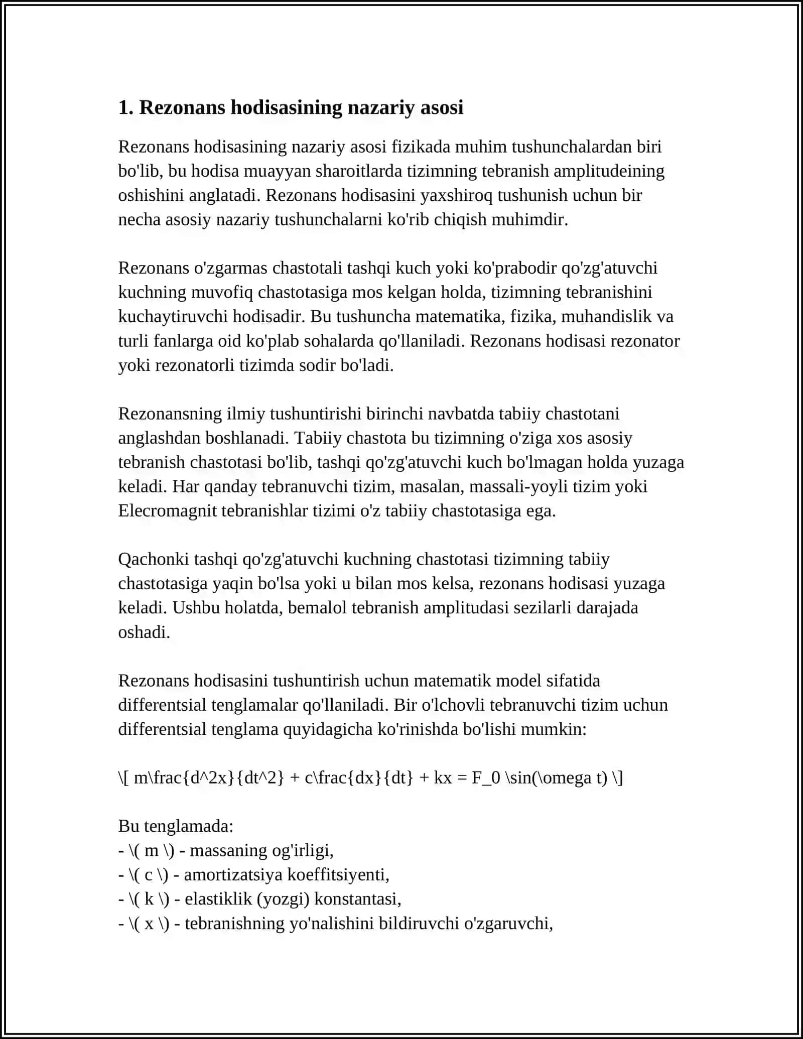 REZONANSNING TEXNIKADAGI AHAMIYATI 3